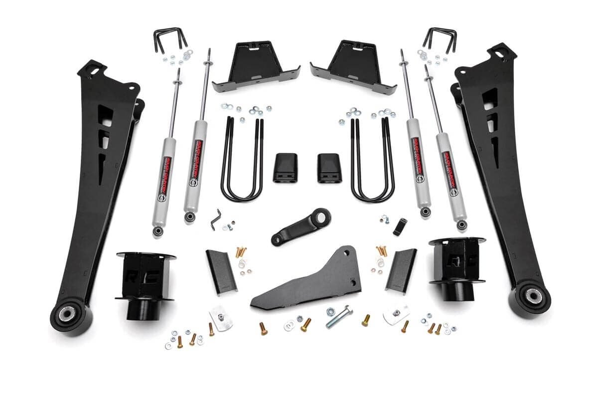 Ram 3500 Suspension Lift Kit - Rough Country - 5 Inch Lift Kit, Non-Dually - '13-'15